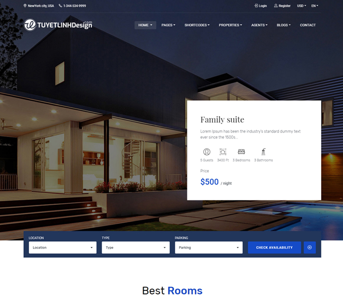Mẫu Website Bất Động Sản - WDBDS - 3